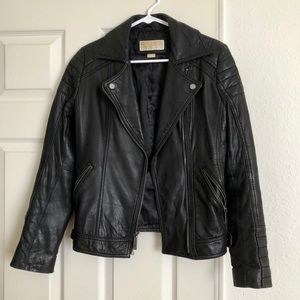 Michael Michael Kors leather moto jacket